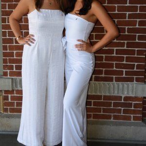 Strapless White Missguided Jumpsuit!